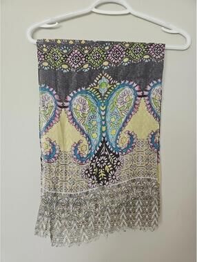Multi Colored Womens  Scarve One Size 68x25